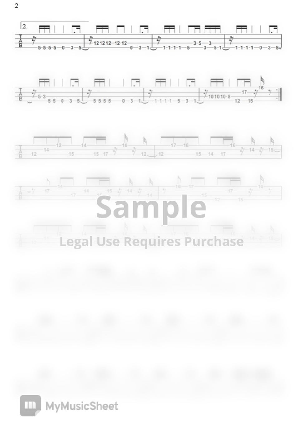 Red Hot Chili Peppers Whatchu Thinkin By Basstabsworld Sheet