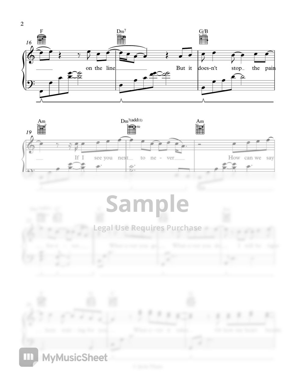 Richard Marx Right Here Waiting Sheets By Javin Tham