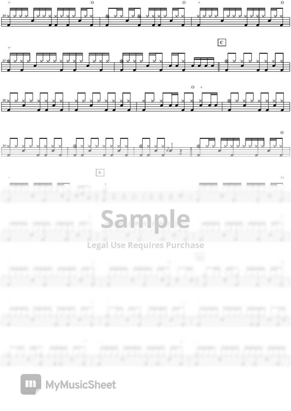 Avril Lavigne My World Sheets By COPYDRUM