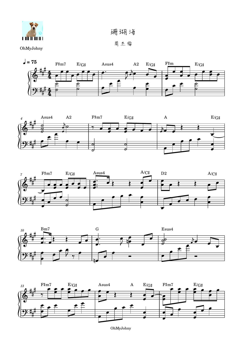 Feat Lara Piano Sheet By Ohmyjohny