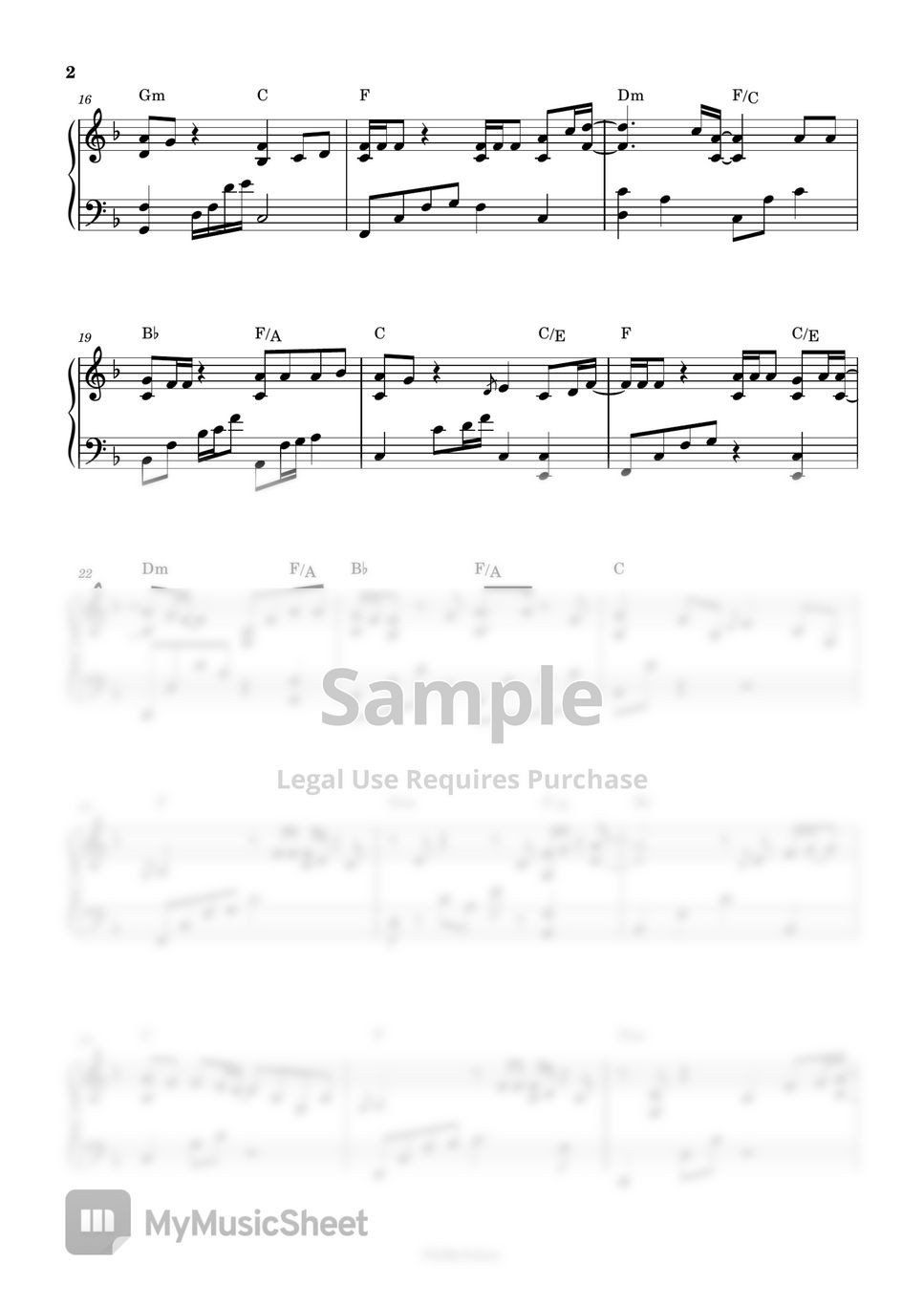 Piano Sheets By Ohmyjohny