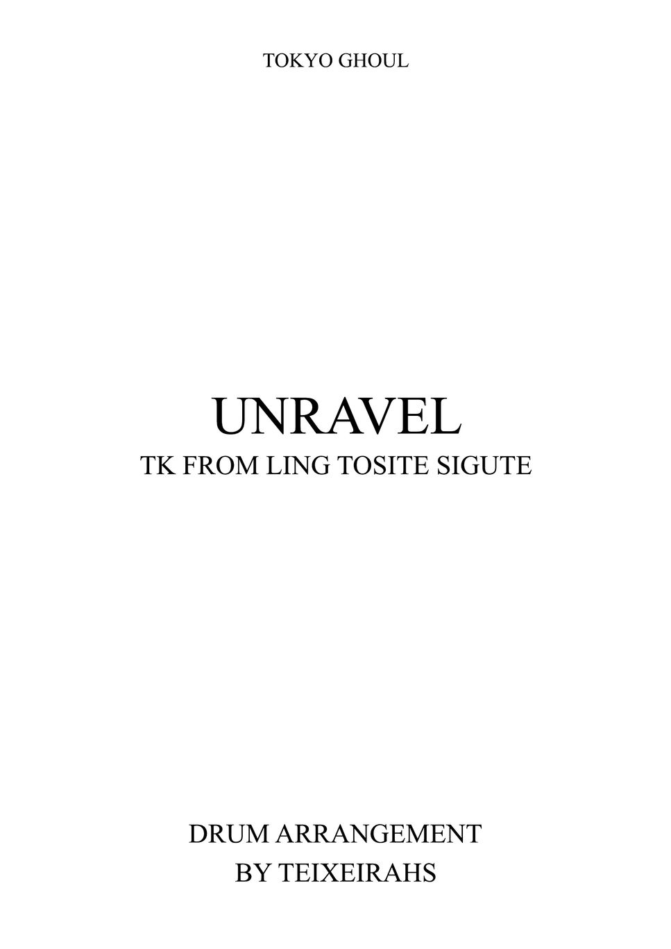 Tk From Ling Tosite Sigure Unravel Sheets By Teixeirahs