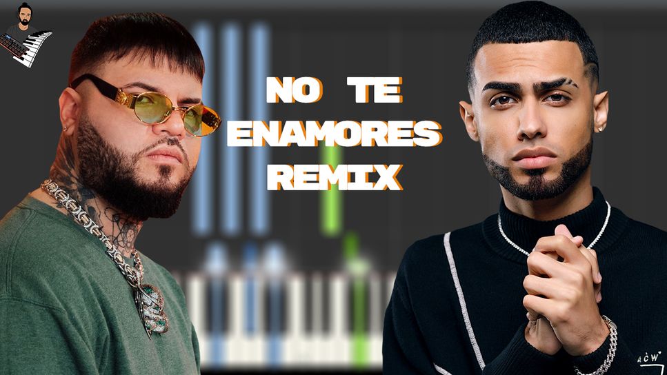 Milly Farruko Jay Wheeler Nio Garcia No Te Enamores Remix Sheet