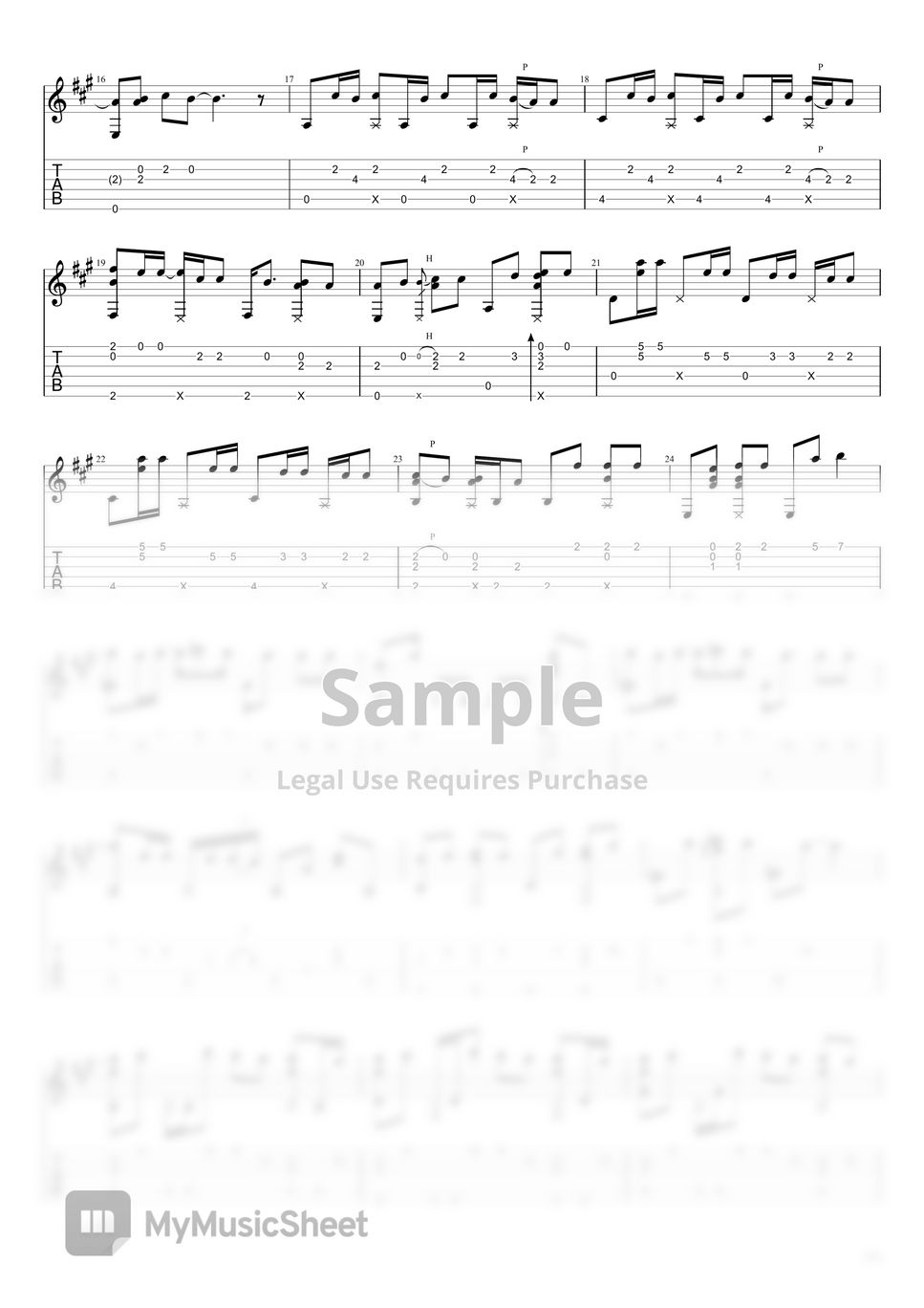 Younha Fingerstyle Guitar Tab By Yunjun