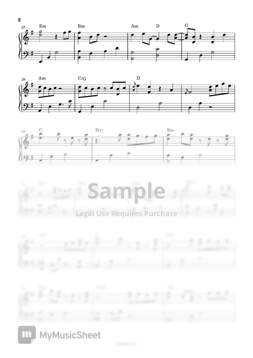 Piano Sheet By Ohmyjohny