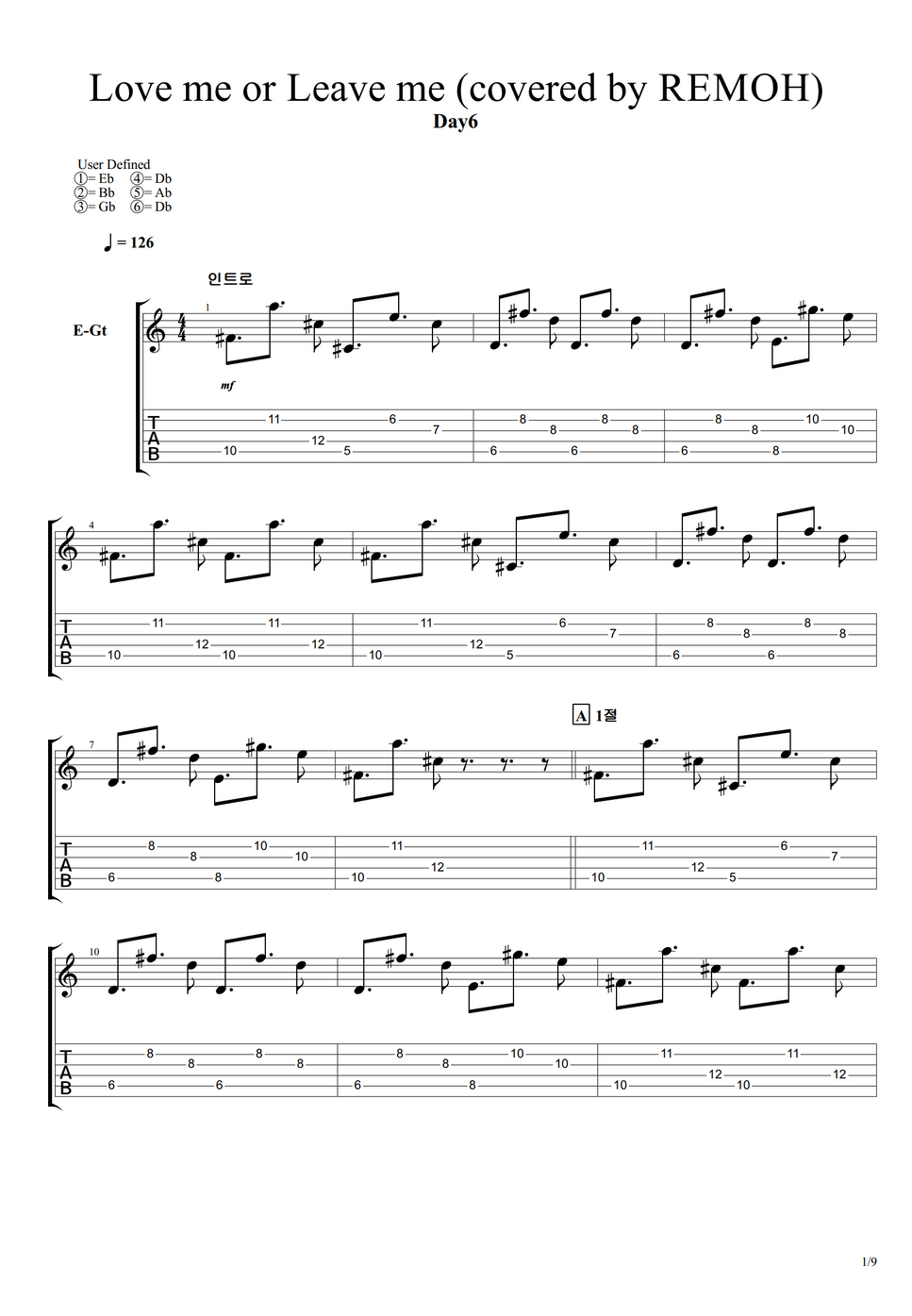 DAY6 Love Me Or Leave Me By REMOH Sheet day6-love-me-or-leave-me-by-remoh-sheet