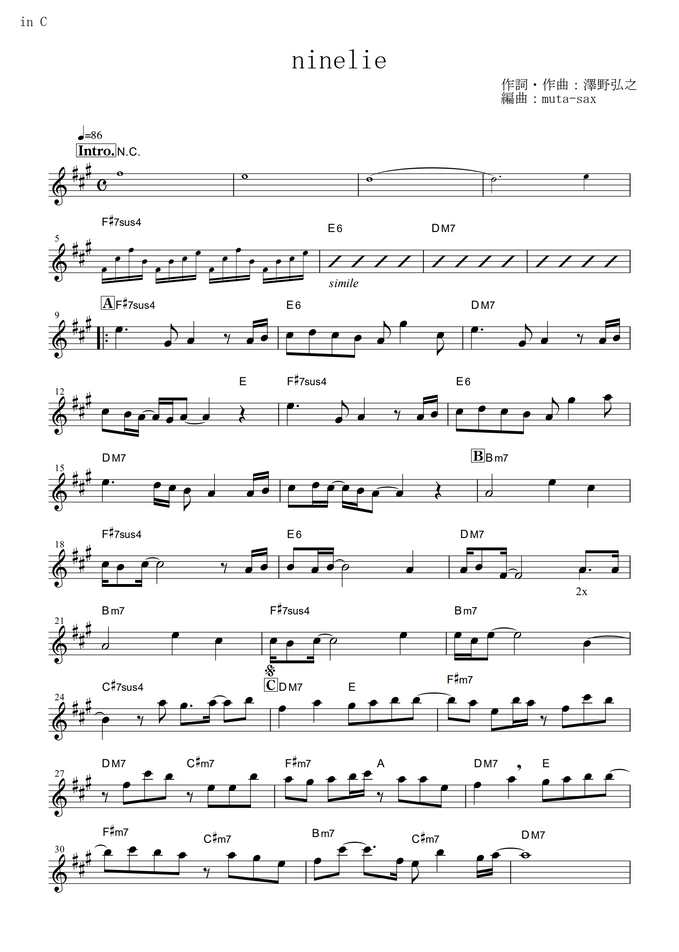 Kabaneri Of The Iron Fortress Ninelie In C By Aimer With Chelly Egoist Sheet