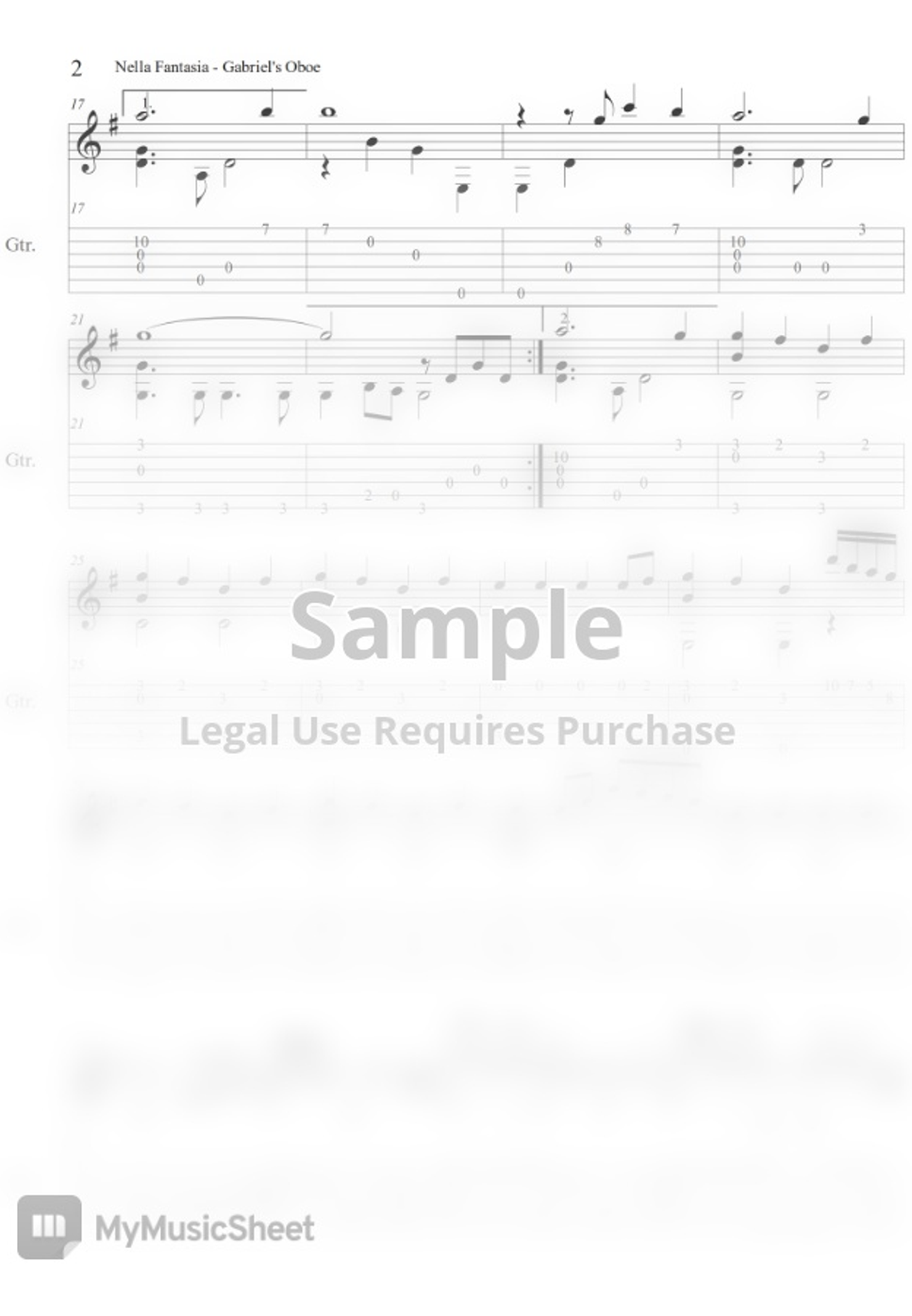 Gabriel's Oboe Nella Fantasia Gabriel's Oboe Nella Fantasia