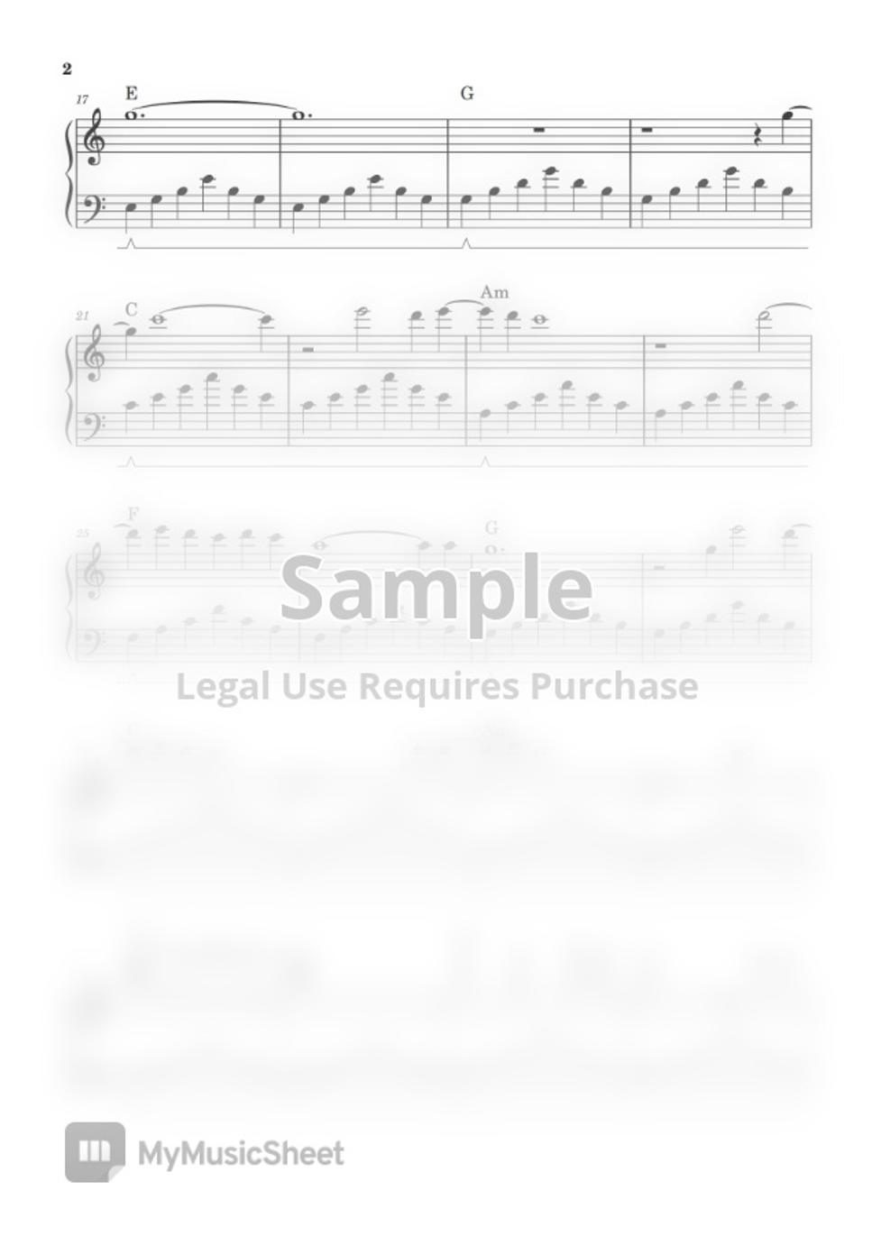 The Righteous Brothers Unchained Melody (PIANO SHEET) by John Rod