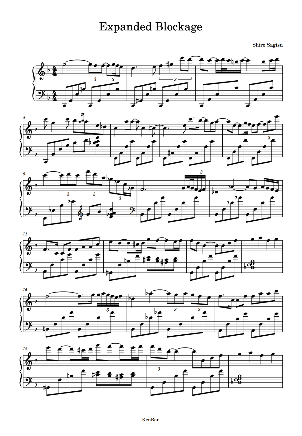 Evangelion Expansion of Blockade (Expanded Blockage) by KenBan Sheet