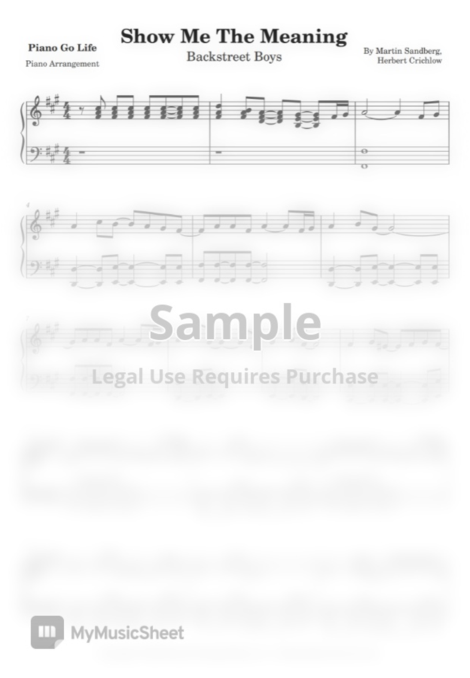 Backstreet boys show me the meaning of being lonely by piano go life