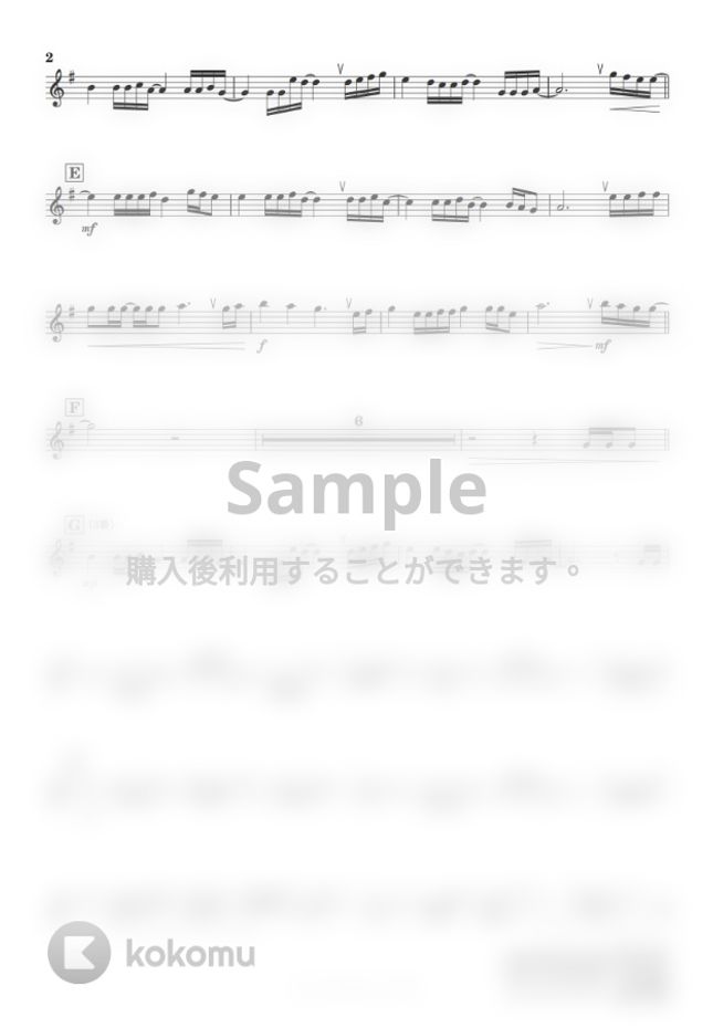 紅の豚 時には昔の話を B By Kanamusic楽譜