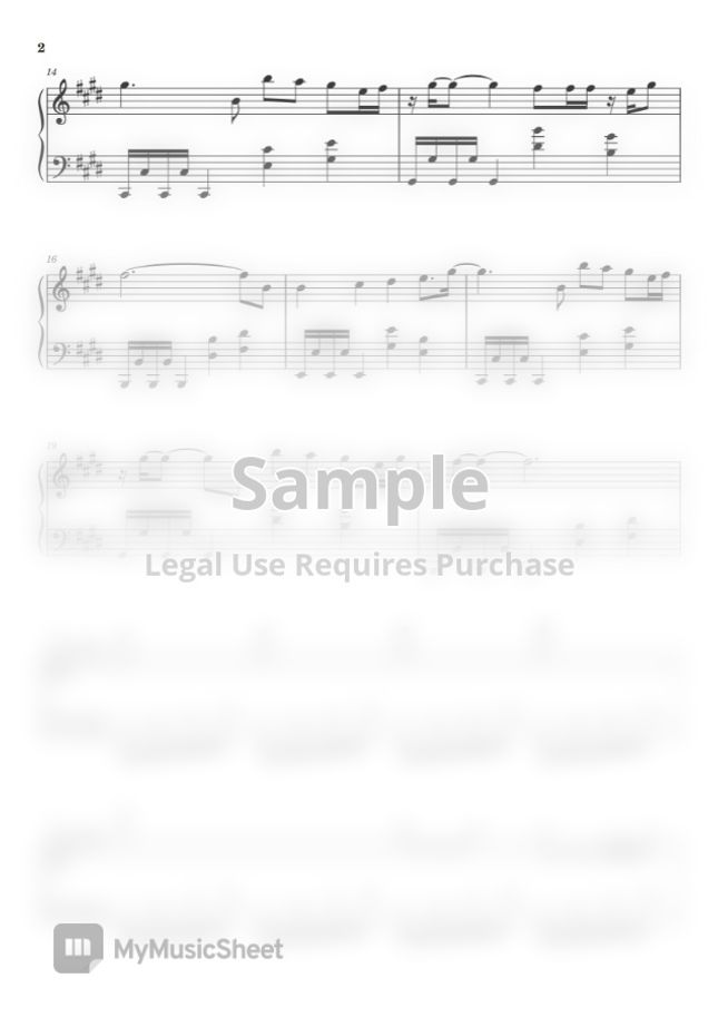 Billy Idol Eyes Without a Face by Piano Go Life Sheet Music