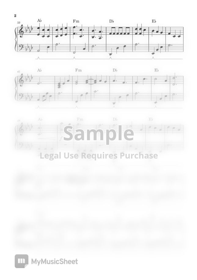 Ricky Montgomery Line Without A Hook (PIANO SHEET) by John Rod