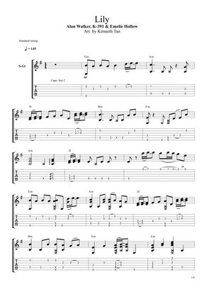wake me up when september ends guitar fingerstyle tabs