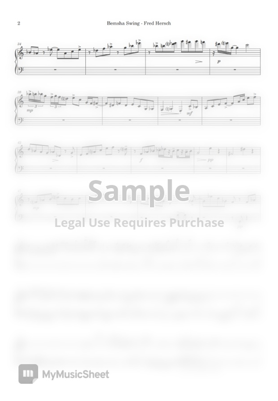 Fred Hersch Bemsha Swing by Soojin Andrew Hoja