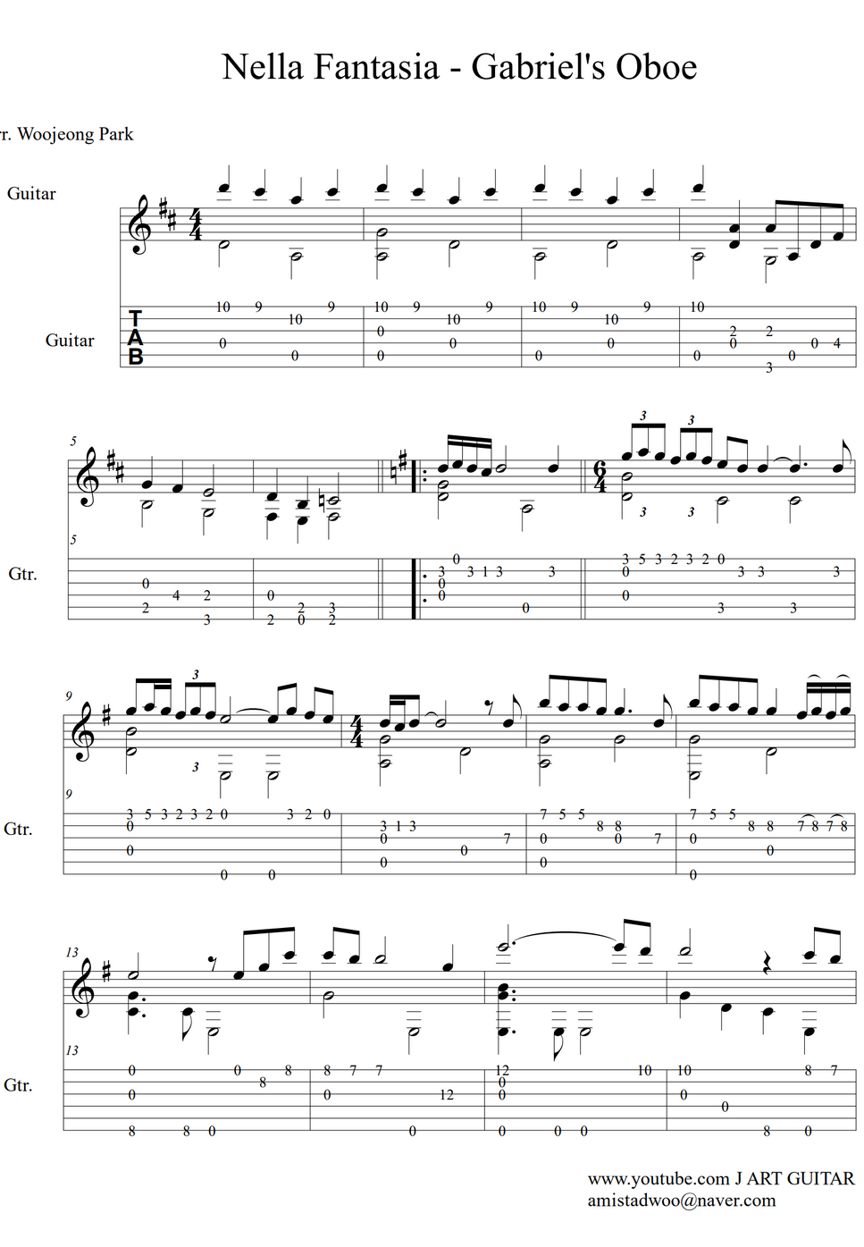 Gabriel's Oboe Nella Fantasia Gabriel's Oboe Nella Fantasia