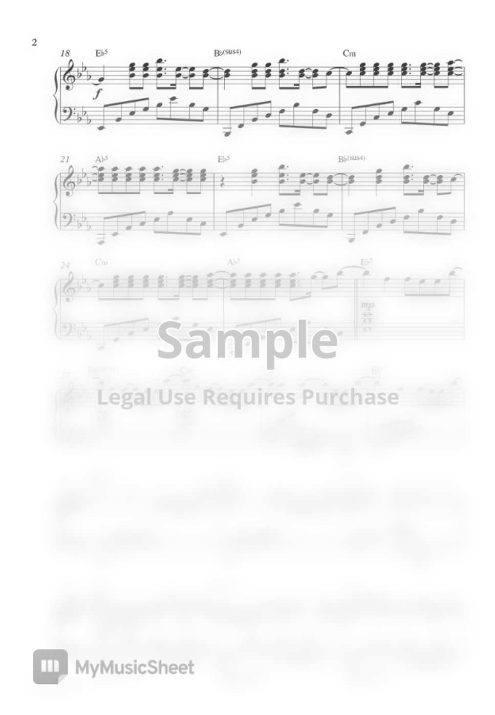 Imagine Dragons Demons (Piano Sheet) by Pianella Piano Hoja