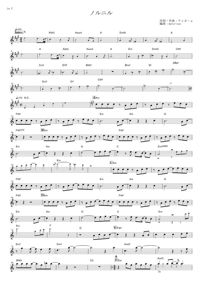 やくしまるえつこメトロオーケストラ - ノルニル (『輪るピングドラム』 / in C) by muta-sax