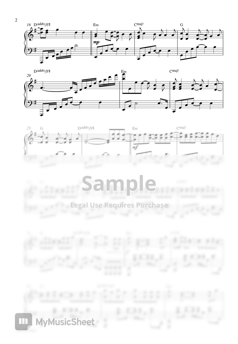 The Cranberries Zombie (Piano Sheet) Sheet by Pianella Piano