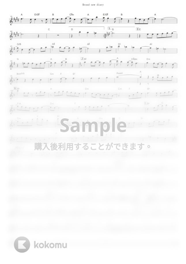 熊田茜音 - Brand new diary (『転生したらスライムだった件 転スラ日記』 / in C) by muta-sax