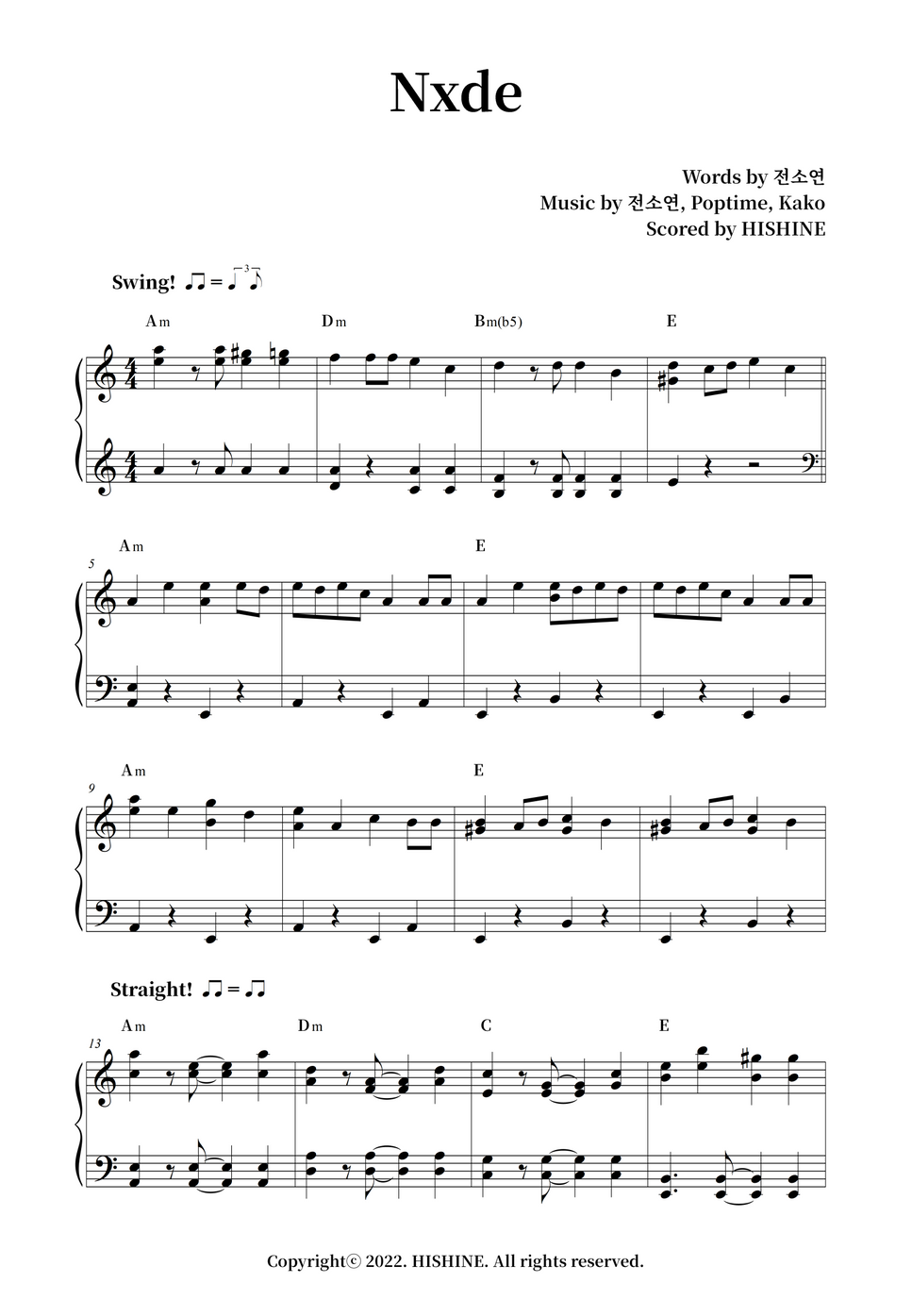 (G)IDLE Nxde Sheet by HISHINE