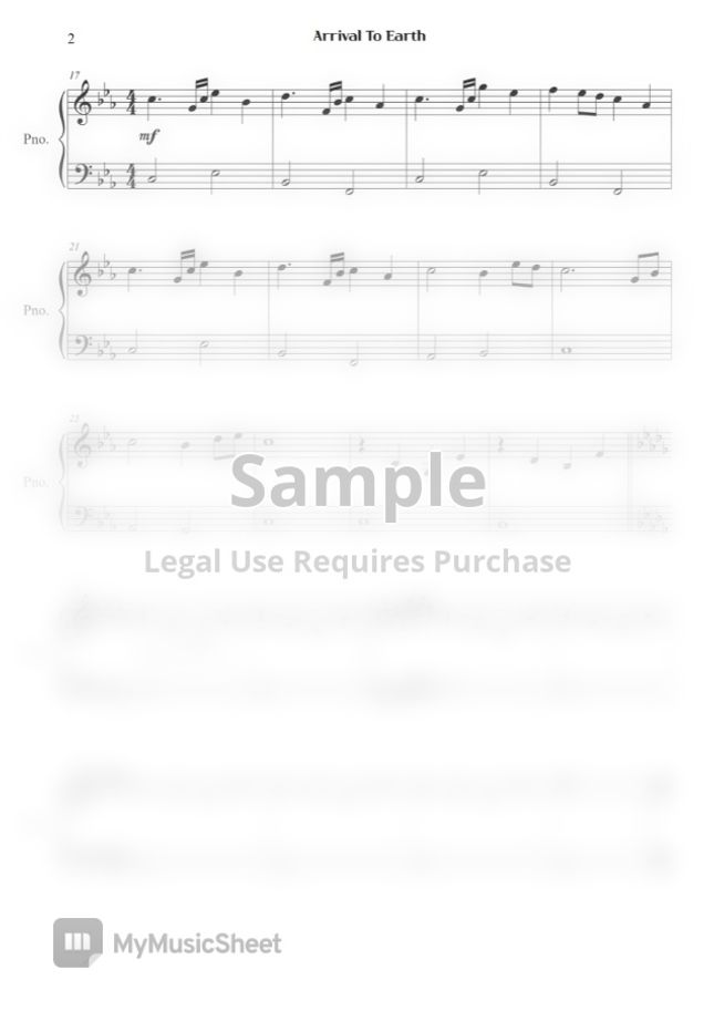 Steve Jablonsky Arrival To Earth (From Transformers) (Easy Piano