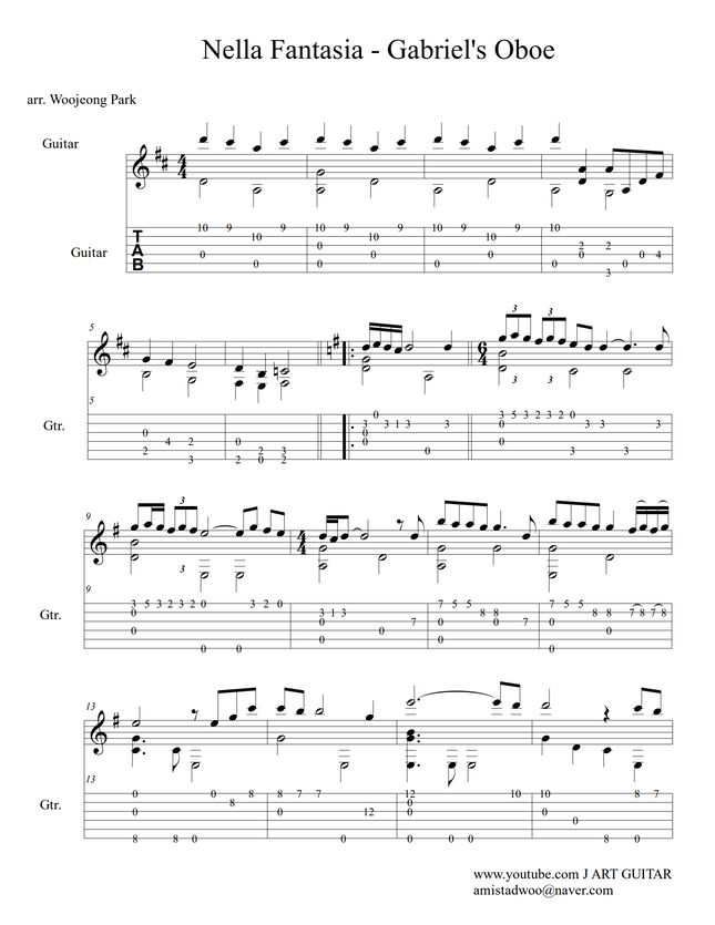 Gabriel's Oboe Nella Fantasia Gabriel's Oboe Nella Fantasia