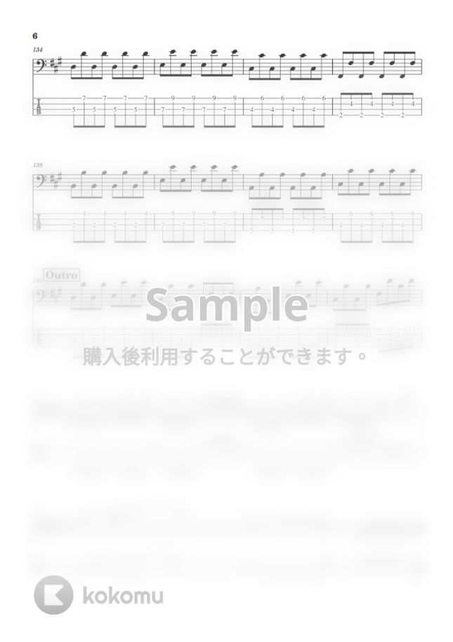 Back Number 高嶺の花子さん Bass Tab譜 By Zeo Tab 楽譜