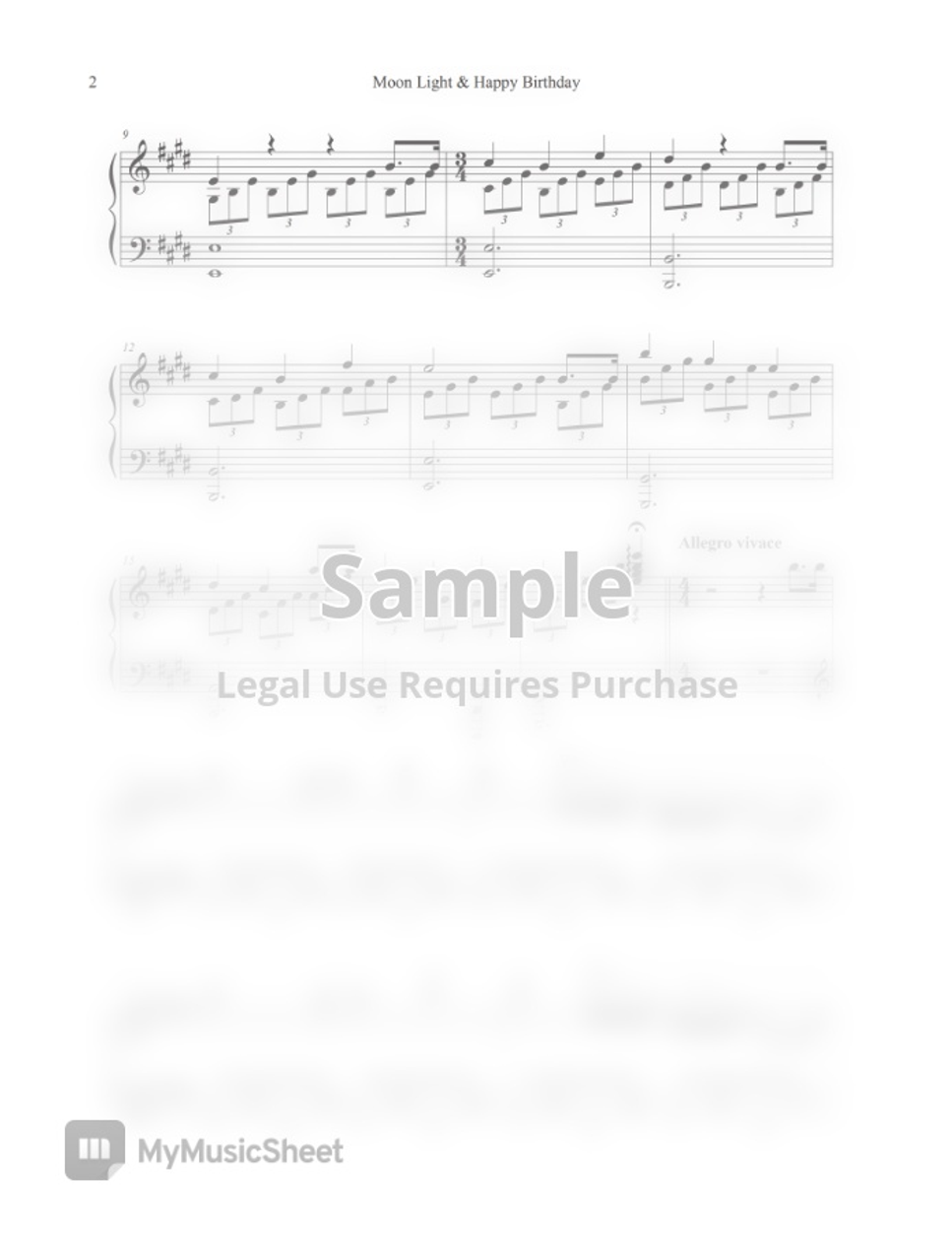 Birthday Song Moonlight Happy Birthday Tully Ver By Tully Piano Sheet birthday-song-moonlight-happy-birthday-tully-ver-by-tully-piano-sheet