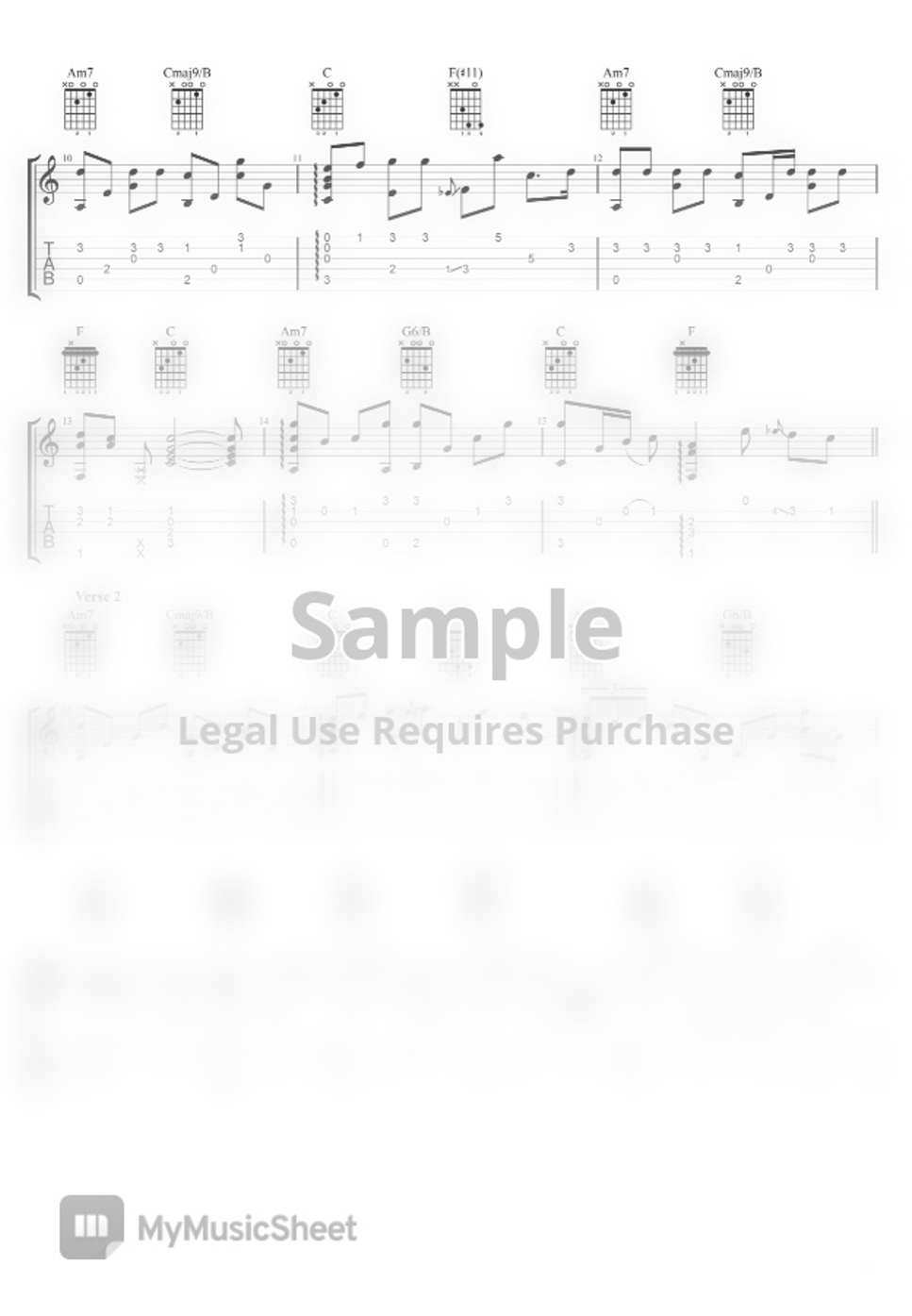 Justin Timberlake & Anna Kendrick Fingerstyle Guitar True Colors