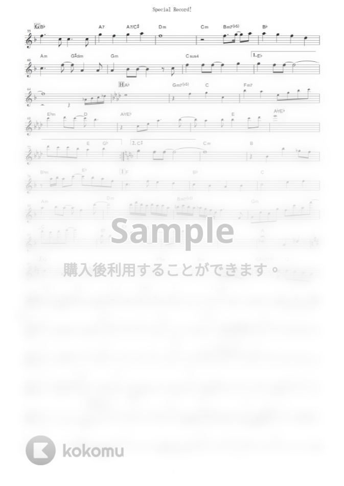Various Artists Special Record ウマ娘 プリティーダービー In Eb By Muta Sax Sheet