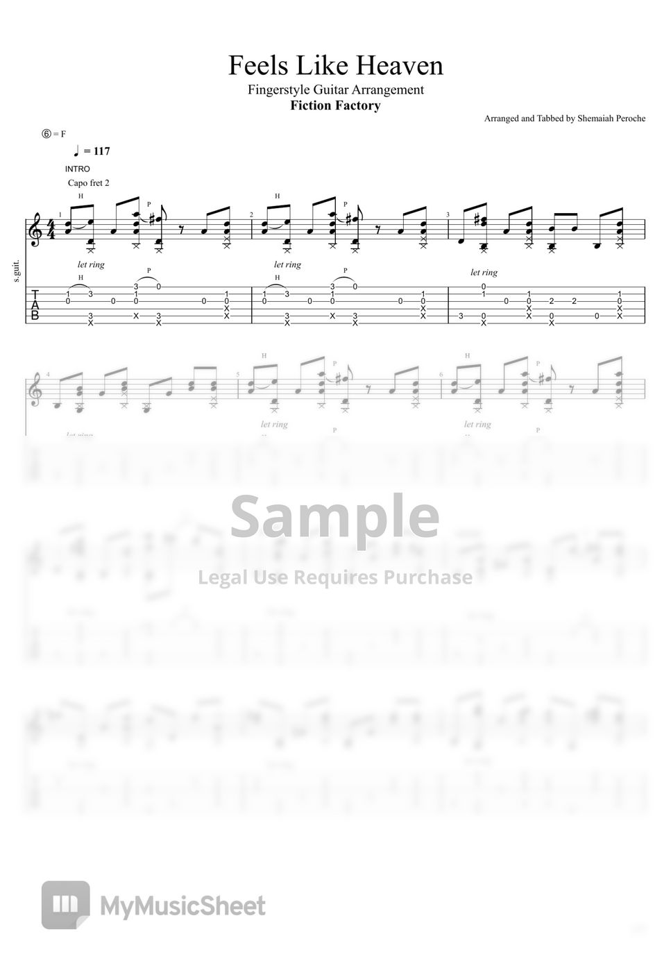 Fiction Factory Feels Like Heaven TAB by Shemaiah Peroche