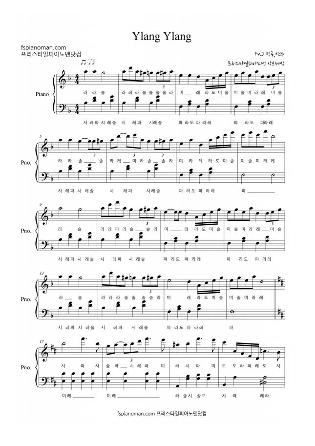 FKJ - Ylang Ylang by freestylepianoman Sheet Music