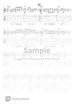 モリナオヤ 夕空の紙飛行機 ソロギター楽譜 By Gpc Sheet Music