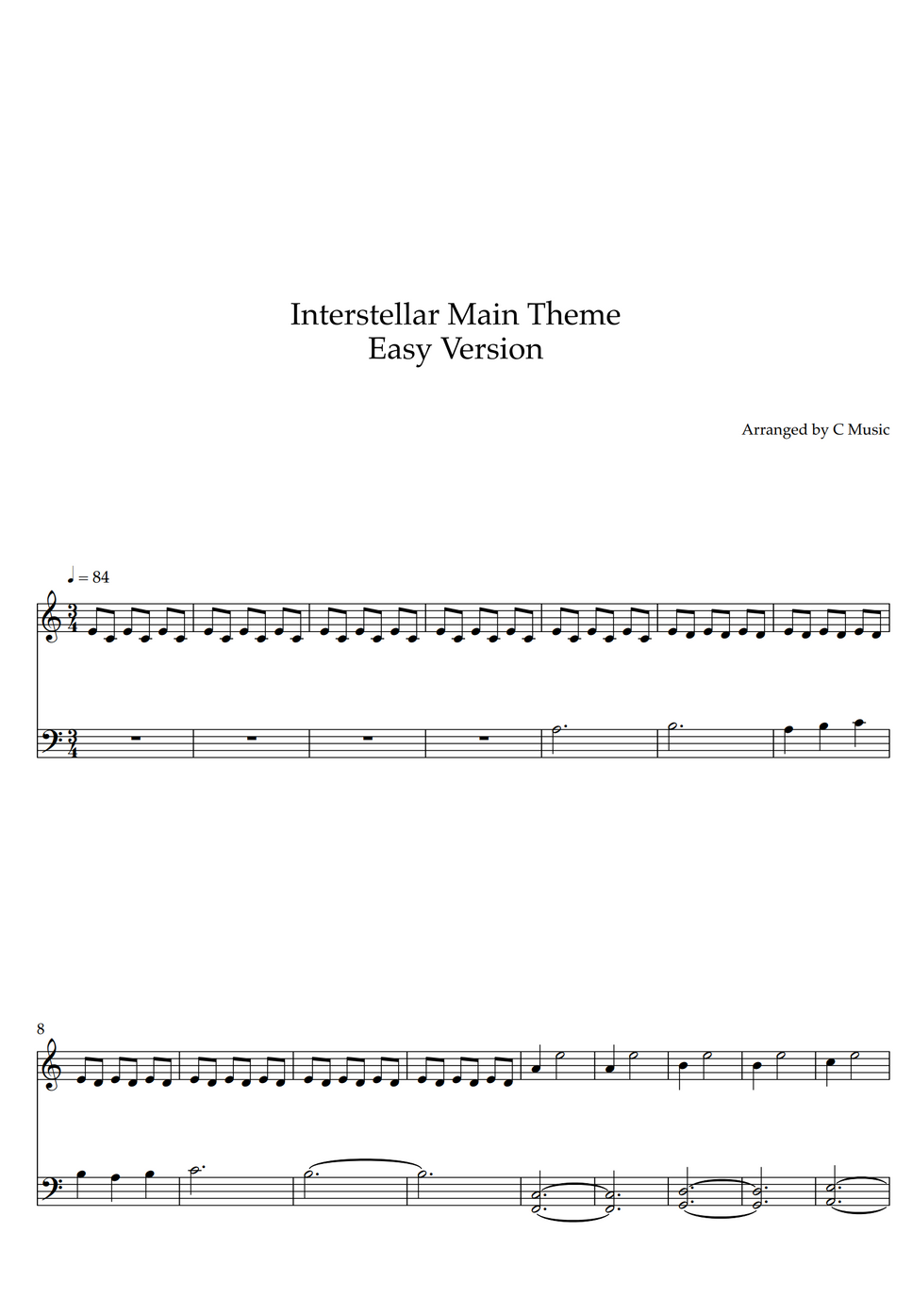 Hans Zimmer Interstellar Main Theme Easy Version By C Music Nuty hans-zimmer-interstellar-main-theme-easy-version-by-c-music-nuty