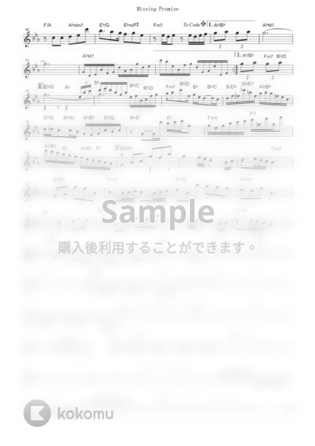 鈴木このみ - Missing Promise (『ひぐらしのなく頃に卒』 / in Eb) by muta-sax