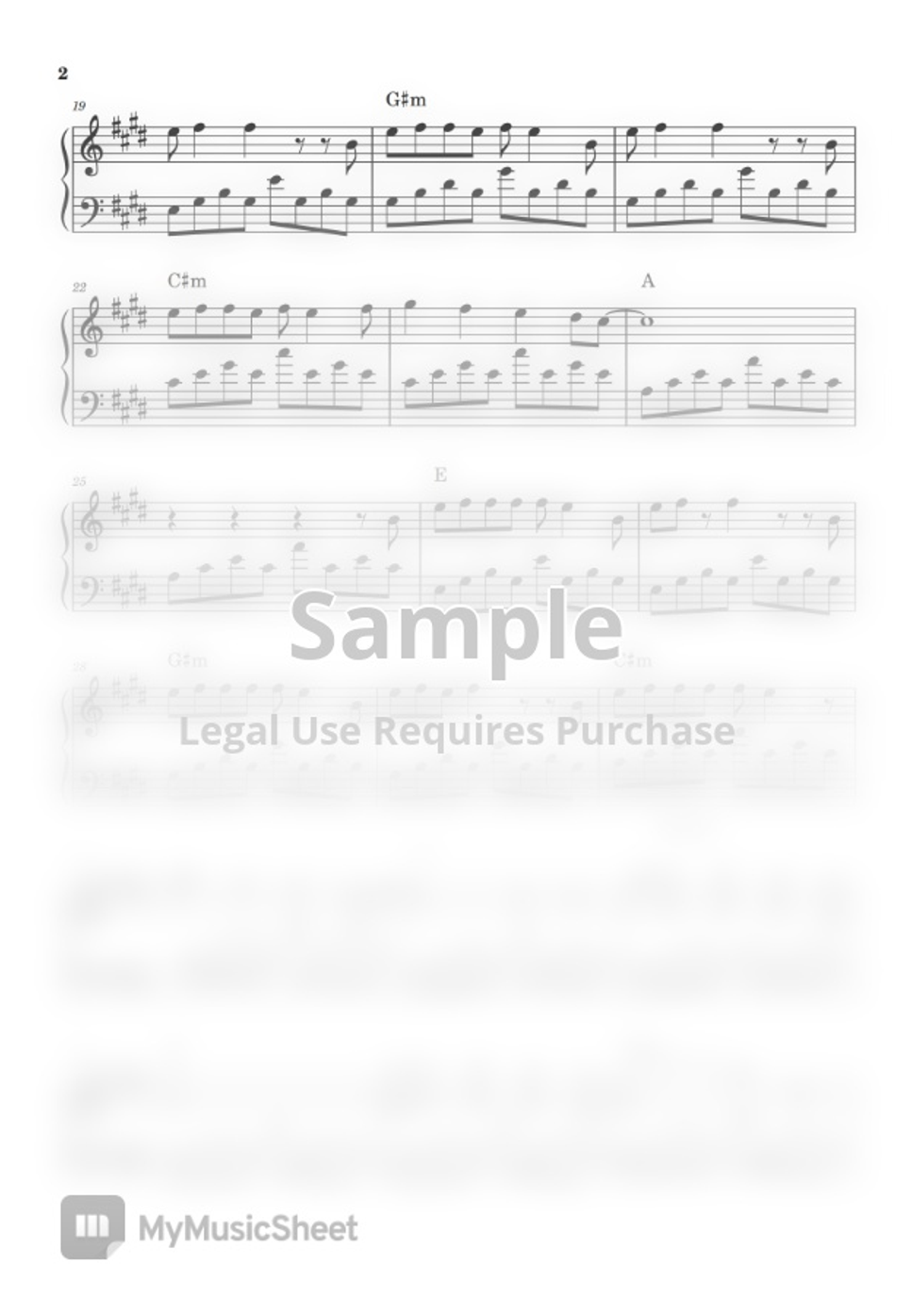 Katy perry the one that got away piano sheet by john rod dondoyano