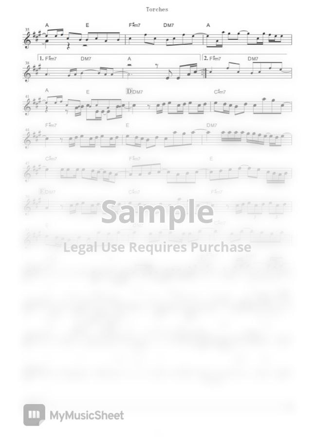 Aimer Torches (Vinland Saga / in Eb) by mutasax Sheet Music