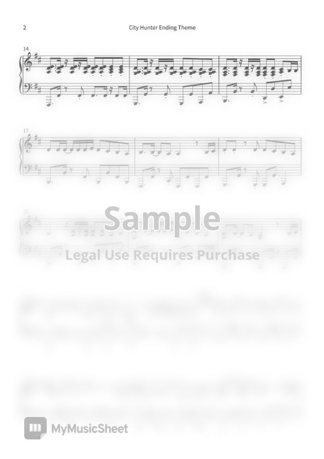 City Hunter Get Wild シティーハンターed By Yu Obc Wind Sheet Music City Hunter Get Wild シティーハンターed By Yu Obc Wind Sheet Music