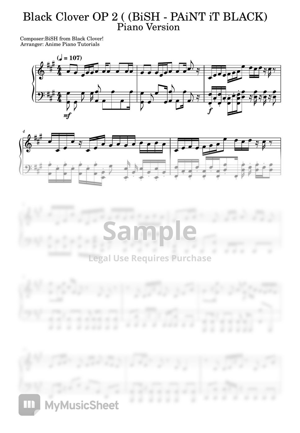 BiSH from Black Clover! BiSH PAiNT iT BLACK (Black Clover OP 2