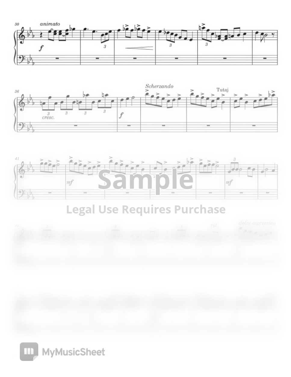One Piece Binks Sake by Anime Piano Tutorials Sheet