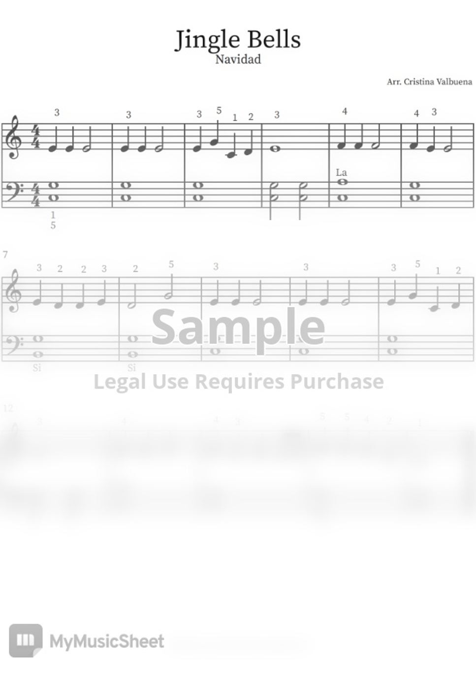 James Pierpont Jingle Bells by Cristina Valbuena Hoja