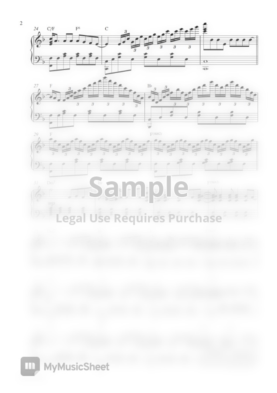 Coldplay The Scientist (Piano Sheet) by Pianella Piano Notenblatt