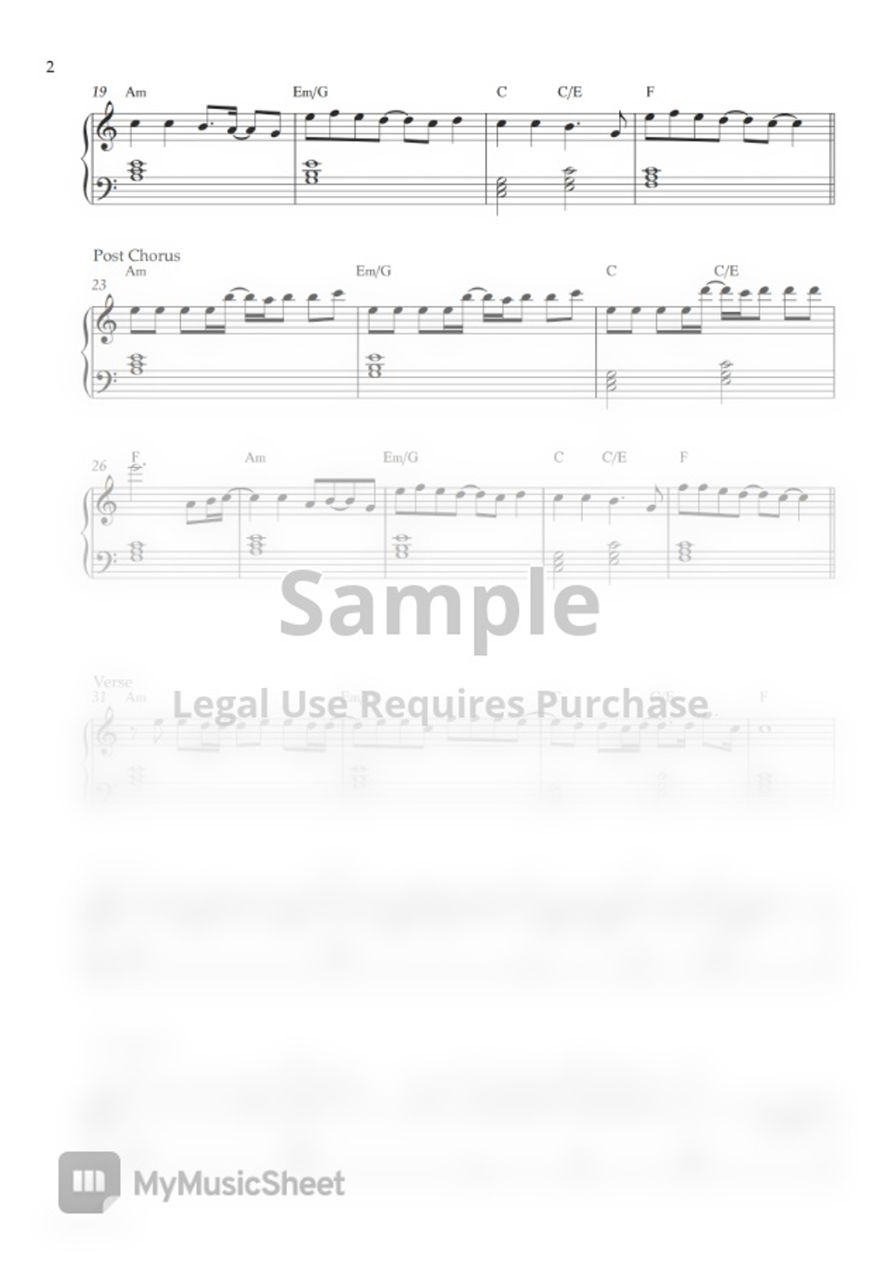 BLACKPINK The Happiest Girl (MEDIUM PIANO SHEET) by Pianella Piano