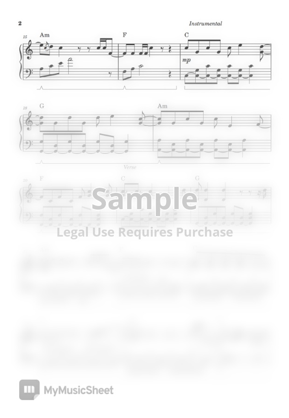 Taylor Swift All Too Well (PIANO SHEET) 樂譜 by John Rod Dondoyano