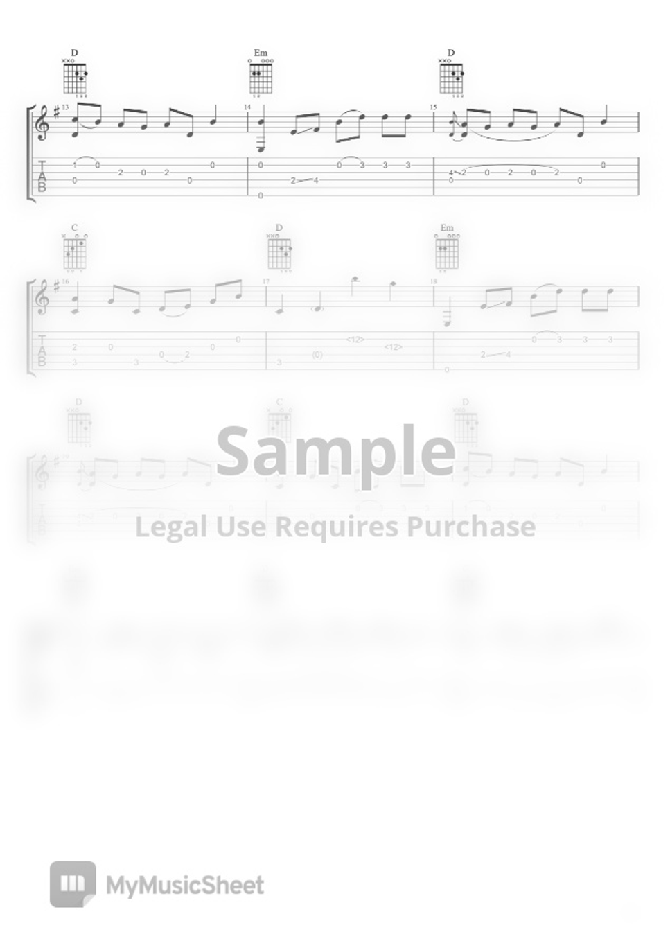 Maximillian Beautiful Scars Fingerstyle Guitar Hoja