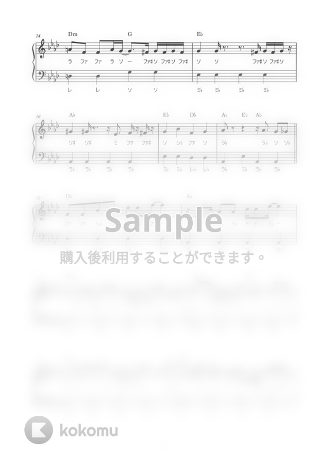 マイク オドネル ジュニア キャンベル きかんしゃトーマスのテーマ かんたん ドレミ付き 初心者 By Piano Tokyo Sheet