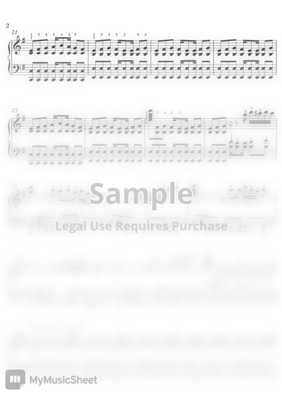 John Miles Music by Adelina Piano Sheet