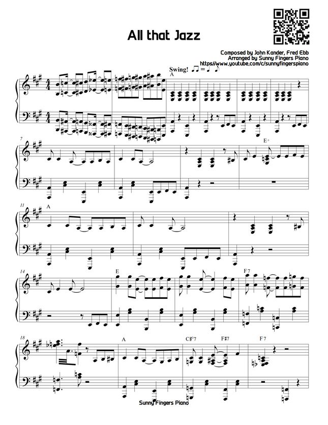 John Kander, Fred Ebb All that Jazz (Musical Chicago) by Sunny